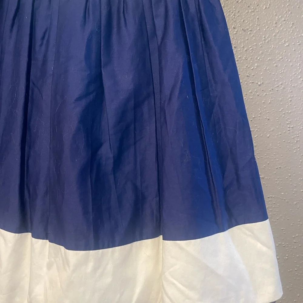 Dressed up by Gymboree Navy and White Kids Dress with Bow